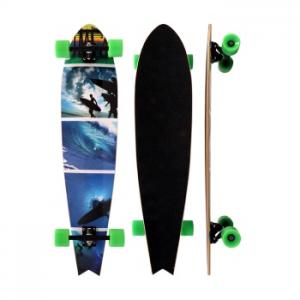 Black Grip Tape Fish Longboard Deck Quotation