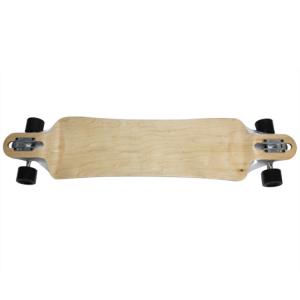 Wholesale Dropdown Blank Maple Longboard Deck with Green Wheels